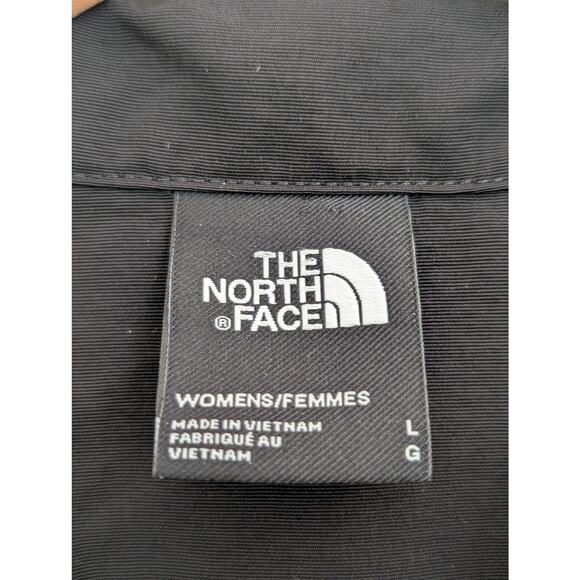 The North Face Class V Nylon Dress Size Large Black Mini Dress Belted Front Zip - Picture 6 of 8